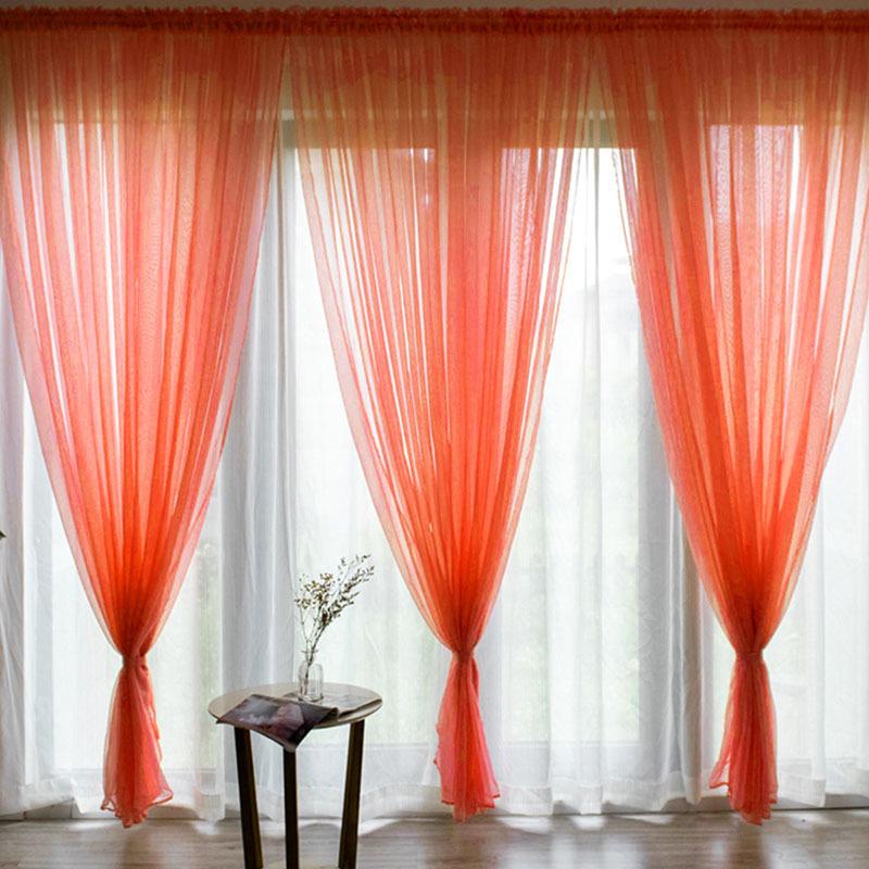 1 Панельные оконные шторы Домашний текстиль Прозрачные шторы Тюль Шторы Оконный экран Гостиная Спальня Домашний декор