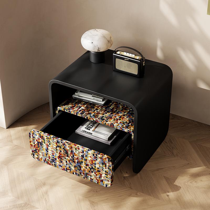 Bedroom Nightstands Small Sized Bedside Table Creative Rainbow Storage Cabinet Artistic Drawer Cabinets Civilian Furniture