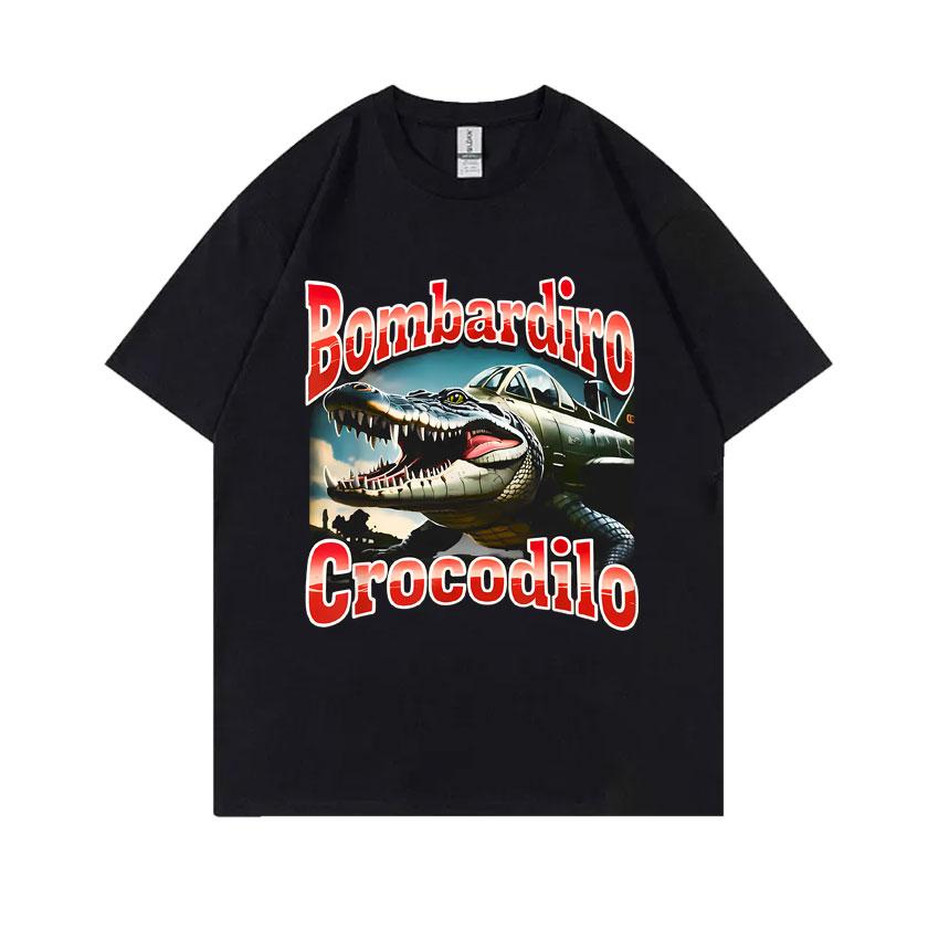 Italian Brainrot Funny Meme T-shirt Brr Brr Patapim Tralalero Tralala Bombardiro Crocodilo Tung Tung Tung Sahur Graphic T Shirts