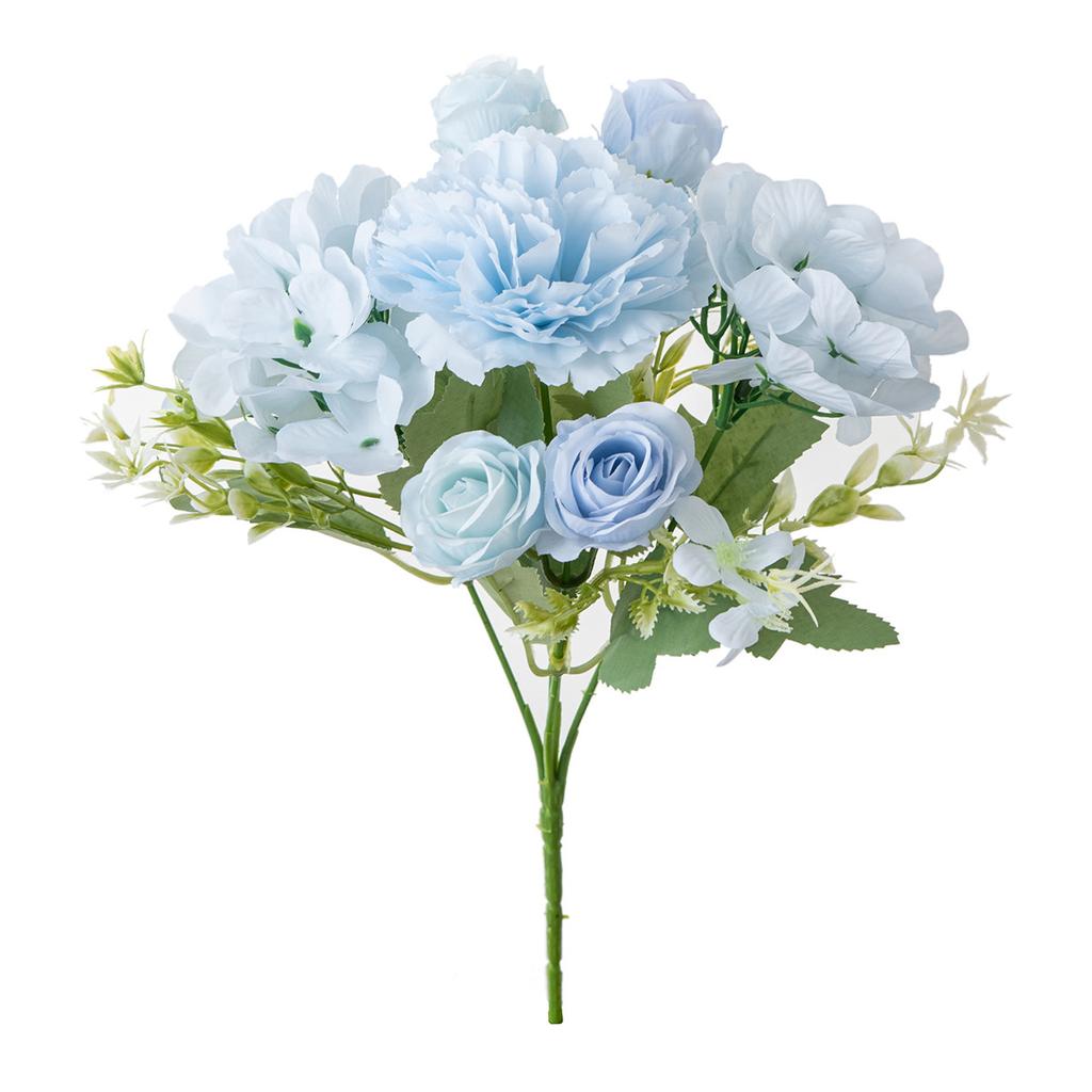 Silk Artificial Flower Carnation Rose Festival Wedding Bridal Bouquet Wreath Home vase Garden arch Decoration DIY gift Hot sale