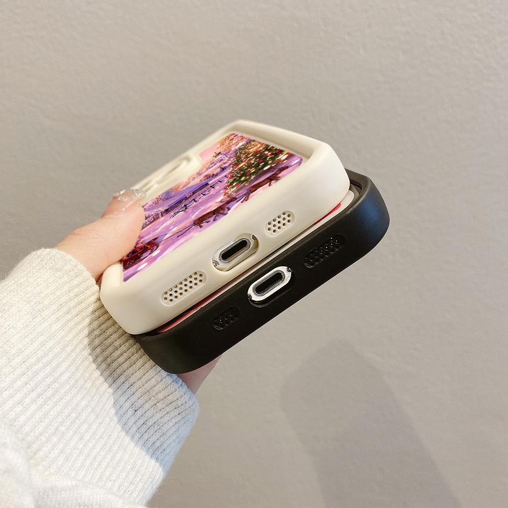 N114 Веселого Рождества desig art С Новым годом Мягкие чехлы для телефонов Angel Eyes для iPhone 16 15 14 13 11 Pro Max 8 7 6s Plus 12 XR XS Max Противоударный чехол