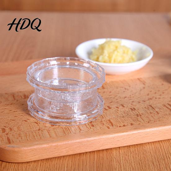 Transparent Garlic Crusher Press Manual Grinder Easy Operation Portable Chopper