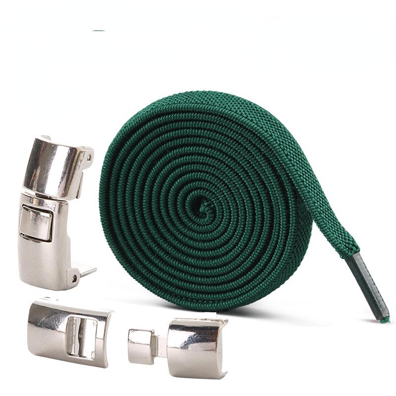 Новые шнурки для обуви без завязок, эластичные шнурки с замком для детей и взрослых, быстрые ленивые шнурки с металлическим замком, шнурки для обуви