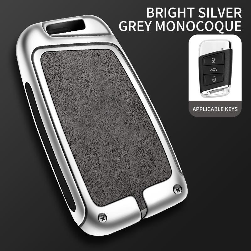 Металлический чехол для ключа автомобиля VW для Volkswagen Tiguan MK2 Magotan Passat B8 CC для Skoda Superb A7 Shell Fob брелок аксессуары