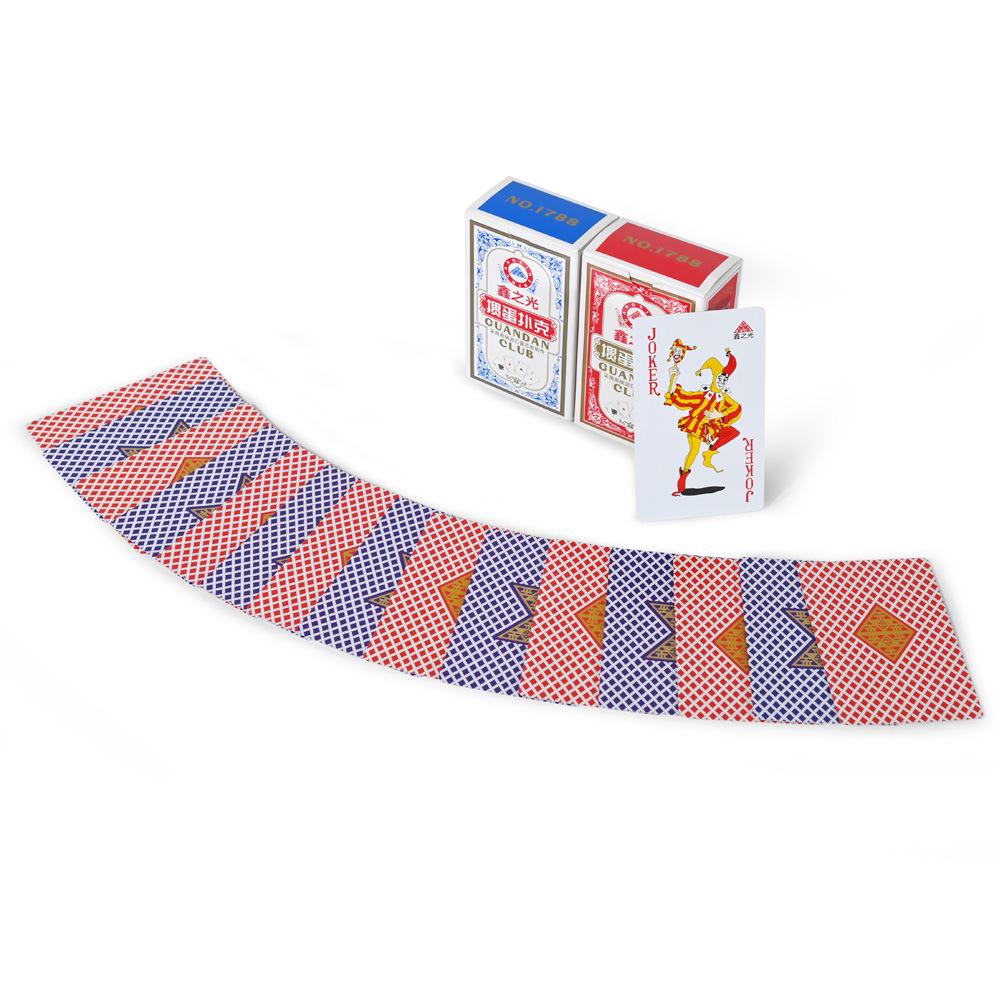 Guandan Blue Core Cloth Texture Double Deck Playing Cards