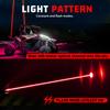 2x Laser Red LED Whip Lights Whipless Antenna Remote For ATV UTV Can Am Polaris