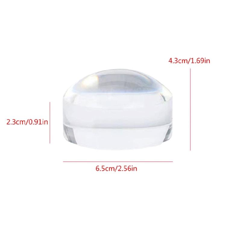 Lightweight Magnifier Clear Acrylic Lens Round Magnifying for Easy Handling Gift