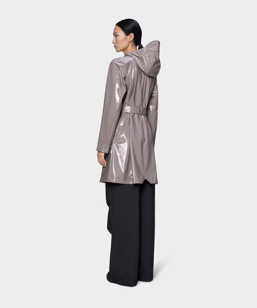 Rains Curve Long Jacket - Cinder Glaze