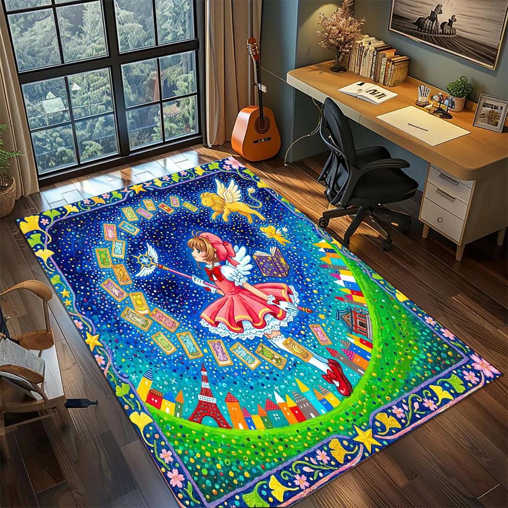 Cardcaptor Sakura Non Slip Decorative Floor Mat Large Area Washable Rug Carpet Gamer Bedroom Home.-TING
