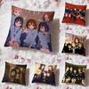 Аниме K-ON Милая Наволочка Премиум Комфорт Двусторонняя Подушка - Дизайн Два в Одном для Любой Комнаты и Салона Автомобиля