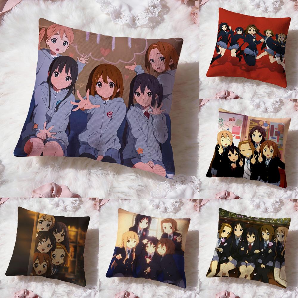 Аниме K-ON Милая Наволочка Премиум Комфорт Двусторонняя Подушка - Дизайн Два в Одном для Любой Комнаты и Салона Автомобиля
