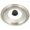 Vita Craft Frying Pan Lid, Medium, for 24cm and 26cm Inner Diameters, Stainless Steel with Glass Window, 3202