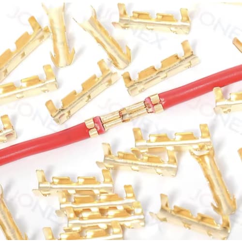 E&K726 Crimp Terminals, 200 Pieces, for Wiring Connections, Wiring Processing, Crimping, DIY, Car Wiring, 0.3-1.5mm Wires