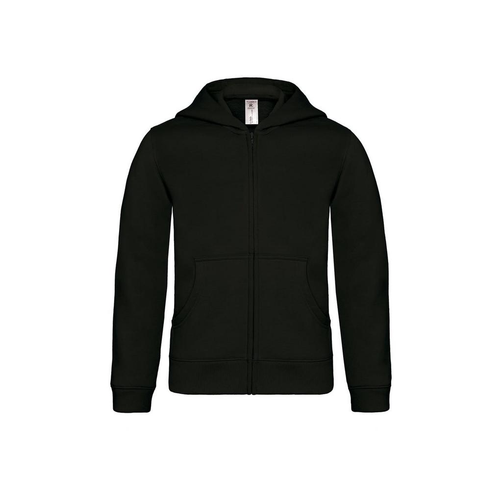 B&C Childrens/Kids Plain Full Zip Hoodie Jacket