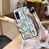 Anti-dust Soft Case Phone Case For Sony Xperia5 IV Kickstand Phone Holder Cartoon Fashion Design Waterproof Wrist Strap