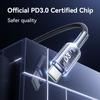 JOYROOM 60W Type C to USB C Cable PD Fast Charging Charger Cord for iPhone 15 Pro max for Macbook iPad Samsung Xiaomi