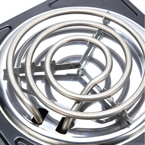 1000W Countertop Single Coiled Burner Electric Hot Plate Overheating Protection Easy To Clean Portable Electric Single Burner