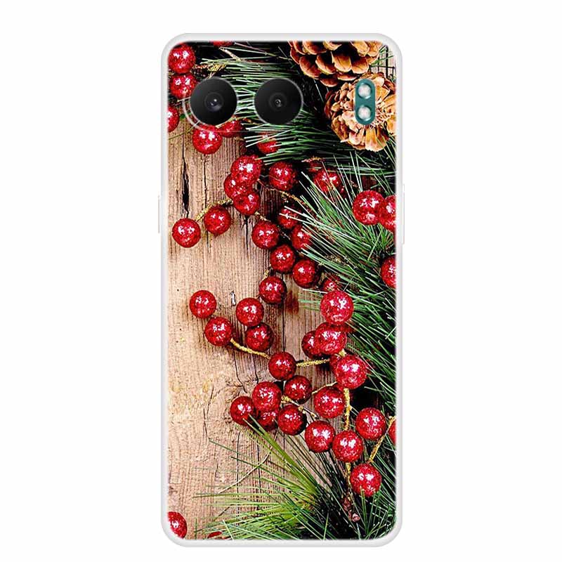 Чехол для OnePlus Nord 4 Рождественский ТПУ Мягкий Силикон Прозрачные Чехлы для Телефона Задняя Крышка для OnePlus Nord4 5G Рождество Прозрачный Олень Чехол