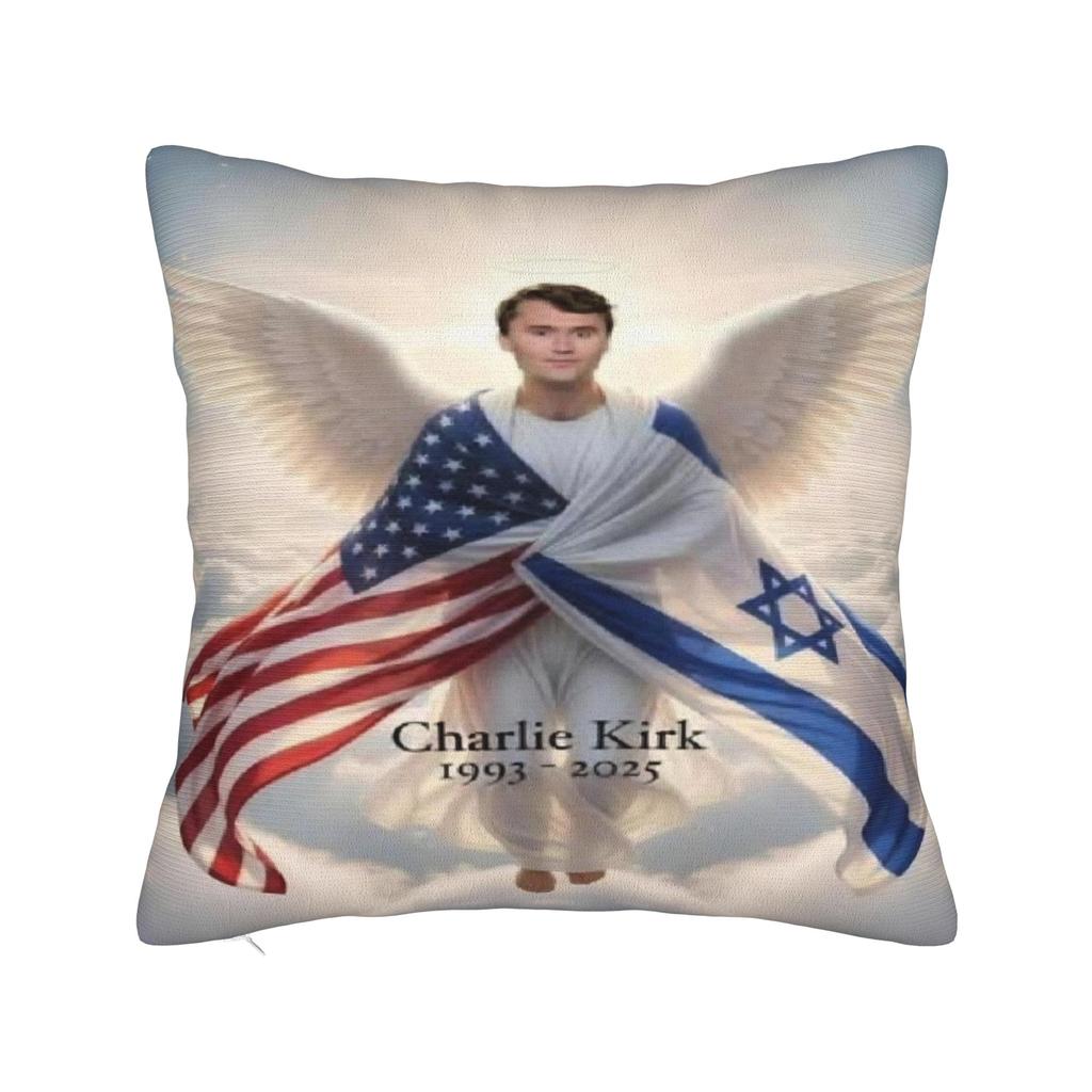 Trendy Sofa Charlie Kirk Angelic AdvocateDecorations Pillowcase Merch  Pillow Covers Square Multi Size