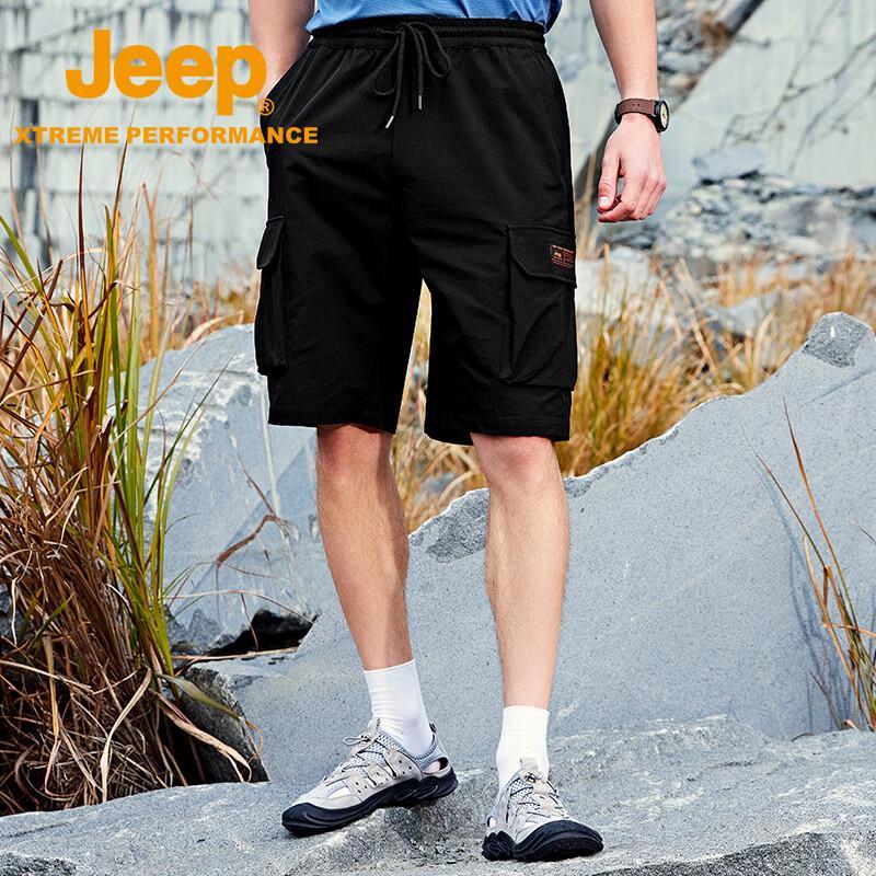 Jeep Мужские быстросохнущие шорты-карго с защитой UPF50+
