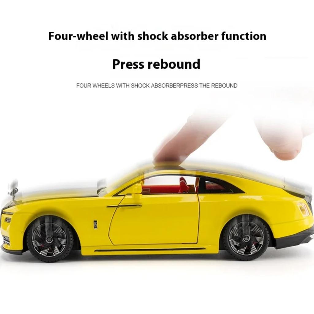 1/24 Scale Rolls Shining Alloy Model Toy Vehicle, Best Collection for Vehicle Enthusiasts, Christmas/Birthday Gifts