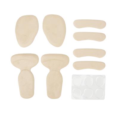 Набор гелевых подушечек для пятки 2 в 1, клейкие абрикосовые ворсистые подушечки для ног для мужчин и женщин