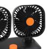 Автомобильный вентилятор с двумя головками USB-вентилятор Тихий 12 В 24 В Портативный автомобильный охлаждающий вентилятор для транспортных средств Домашнее использование в спальне