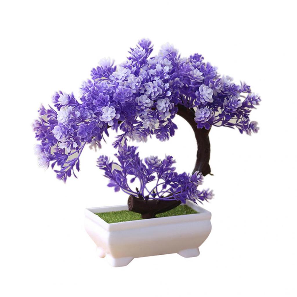 Simulation Fake Potted Bonsai Tree Artificial Plant Desk Ornament Home Decor