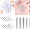 10 Pack Convenient Piercing Taper Stainless Steel Threading Needle Piercing Tool Nipple Needle for Ear Nose Belly Tongue