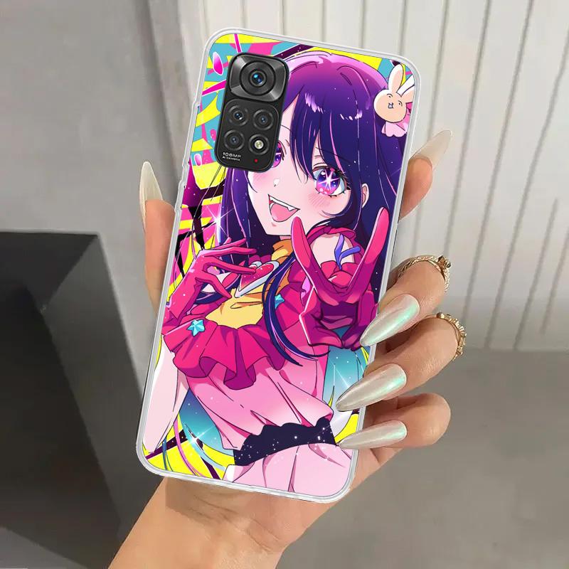 Японское аниме Oshi No Ko Чехол для телефона для Xiaomi Redmi Note 15 14 14S 13 12S 12 Pro 11S 11 Plus 11T 11E 10S Мягкий чехол Print Shell R
