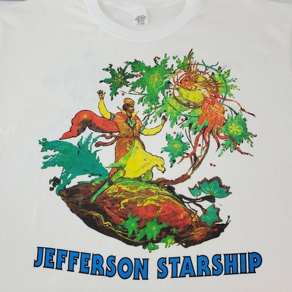Vintage 1993 Jefferson Starship Deep Space Tour T-shirt Cotton S-4XL BO1143 Unisex T-Shirt