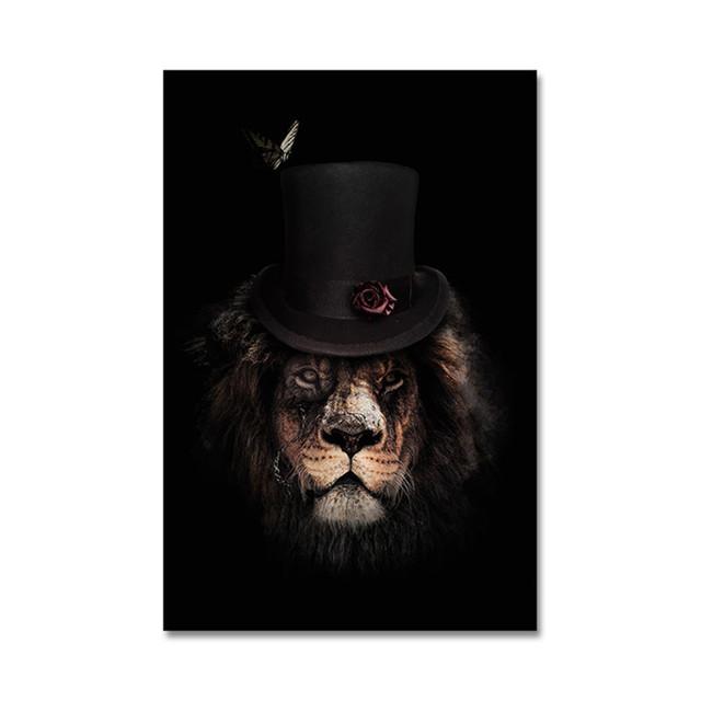 Современная картина на холсте с животными, стильные постеры с тигром и львом и принты, настенная художественная картина Cuadros для гостиной, украшения дома