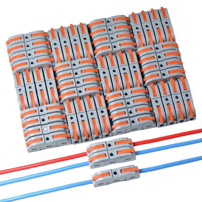 20/50 шт. рычажные разъемы для проводов 1 к 1, линейный электрический разъем, компактные разъемы для сращивания своими руками, стыковые клеммы для быстрого подключения 28-12 AWG