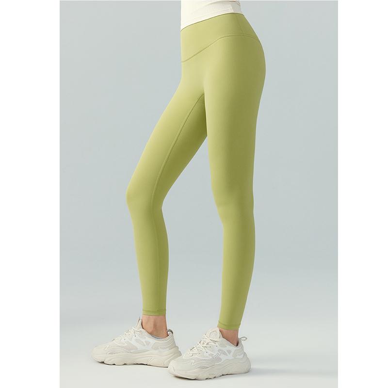 Штаны для йоги женские с высокой талией, цельные штаны для фитнеса без бокового шва, спортивные леггинсы с подъемом бедер