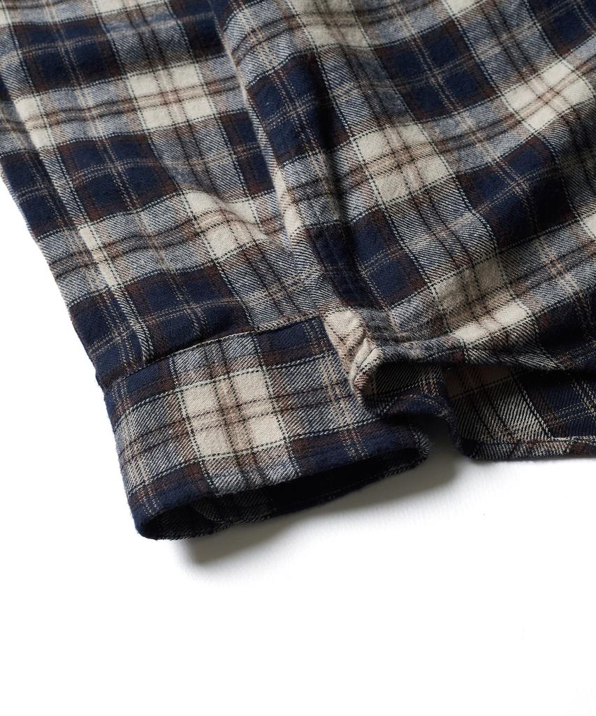 ESFAI One Pocket Plaid Shirt (Navy)