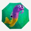 Disney Gurgle, Germophobia Automatic Open/Close Fashion umbrella - Cute Umbrella with Cute Design, Portable 3-Fold Compact Umbrella for Men