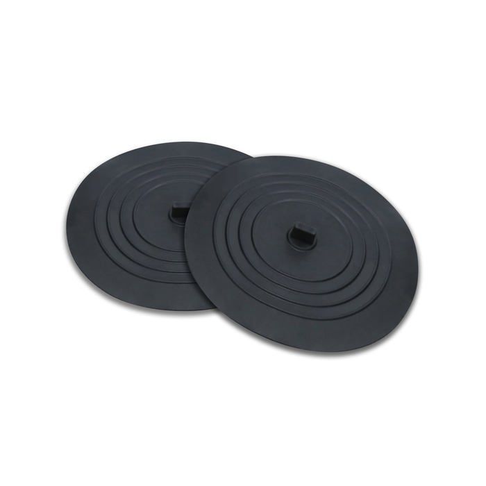 Bouchon de vidange - AIMOONSA - 15 cm - Lot de 2 - Silicone - Noir