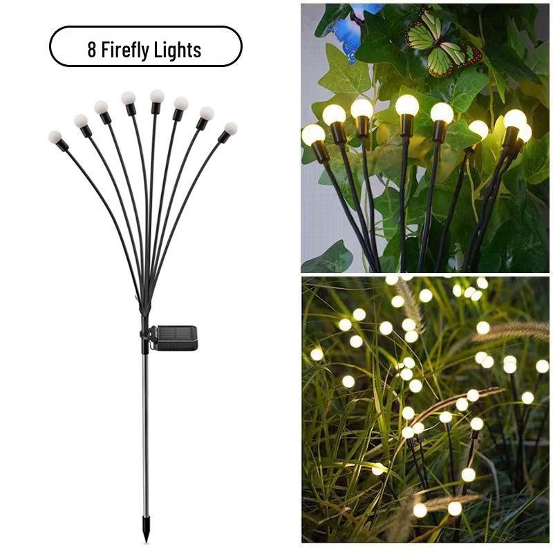 Waterproof Outdoor Solar Firefly Lights for Garden, Courtyard, and Villa Decor