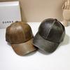 2025 Моющаяся кожа Горячая распродажа Новая бейсболка Весна Лето Женская Осень Все Простая Ретро Кепка Тренд Солнцезащитная шляпа