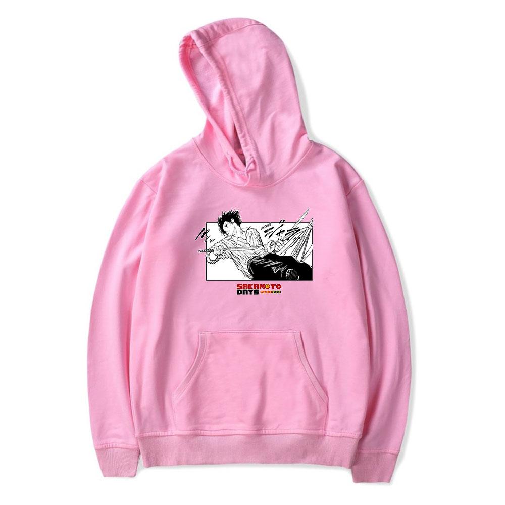 Худи с принтом из аниме Sakamoto Days, унисекс, зимнее, с длинным рукавом, пуловер с капюшоном, уличная одежда