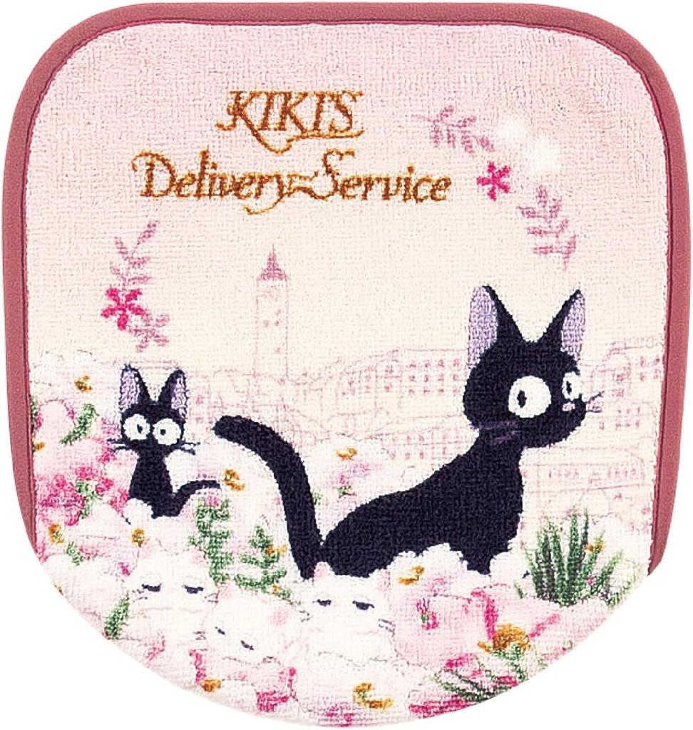 Служба доставки Набор из 4-х ковриков для унитаза Ghibli Gigi Senko Twilight Gigi Коврик для унитаза 58 x 60 см Крышка Тапочки Чехол для держателя бумаги Розовый туалетные принадлежности