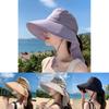 Летняя шляпа-панама с широкими полями и отверстием для хвостика для защиты от солнца на открытом воздухе