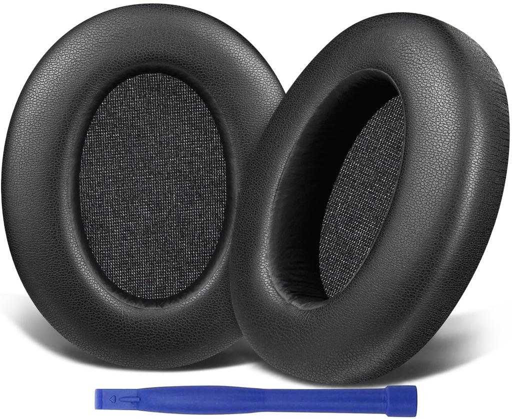 SOULWIT Ear Pads for Sony WH-XB910N (Cushioned) - Not compatible with WH-H910N - Black