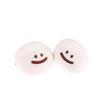 Cute Marshmallow Smiling Ball Dolls White Plush Decompression Ball Keychain