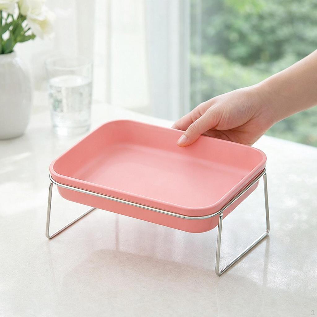 Bowl Easy to Clean Elevated Pet Feeder Raised Cat Food for Small Pets Little Dogs