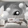 3d обои Геометрическая сфера Космический вихрь Фреска Современная гостиная Спальня Фон Настенные фрески