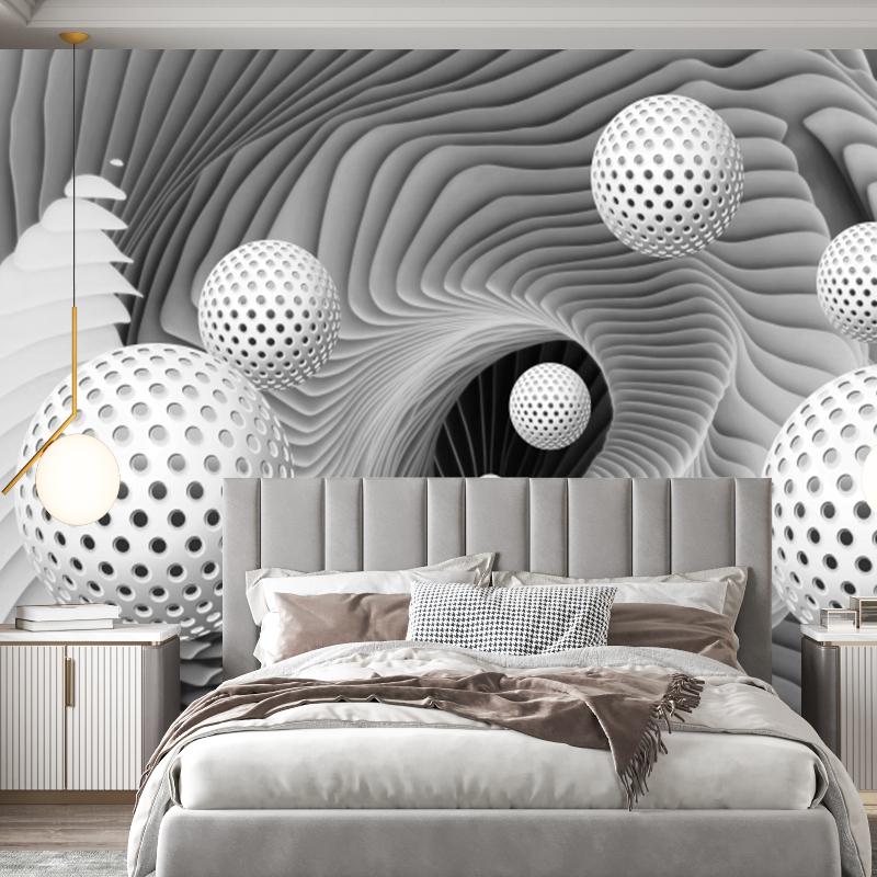 3d обои Геометрическая сфера Космический вихрь Фреска Современная гостиная Спальня Фон Настенные фрески
