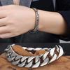 Mens Fashion Accessories Punk Chain Curb Link Bracelet Bangle Gift Practical Practical Love Jewelry