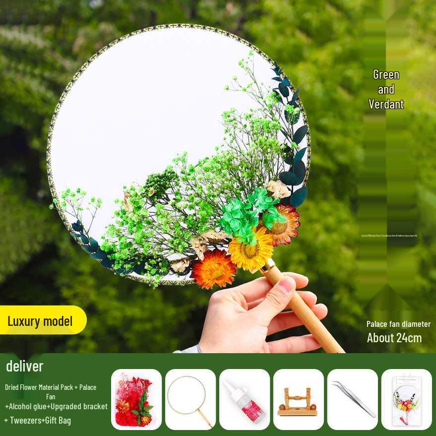 Dried Flower Fan DIY Kit for International Women's Day - Team Building & Handmade Gift