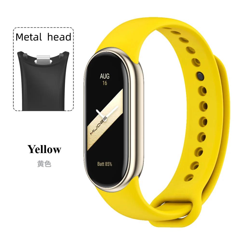 Спортивный силиконовый ремешок для Xiaomi Mi Band 9 NFC Сменный браслет-ремень для Xiaomi Mi Band 8/9/10 Наручный ремешок Аксессуары для умных часов